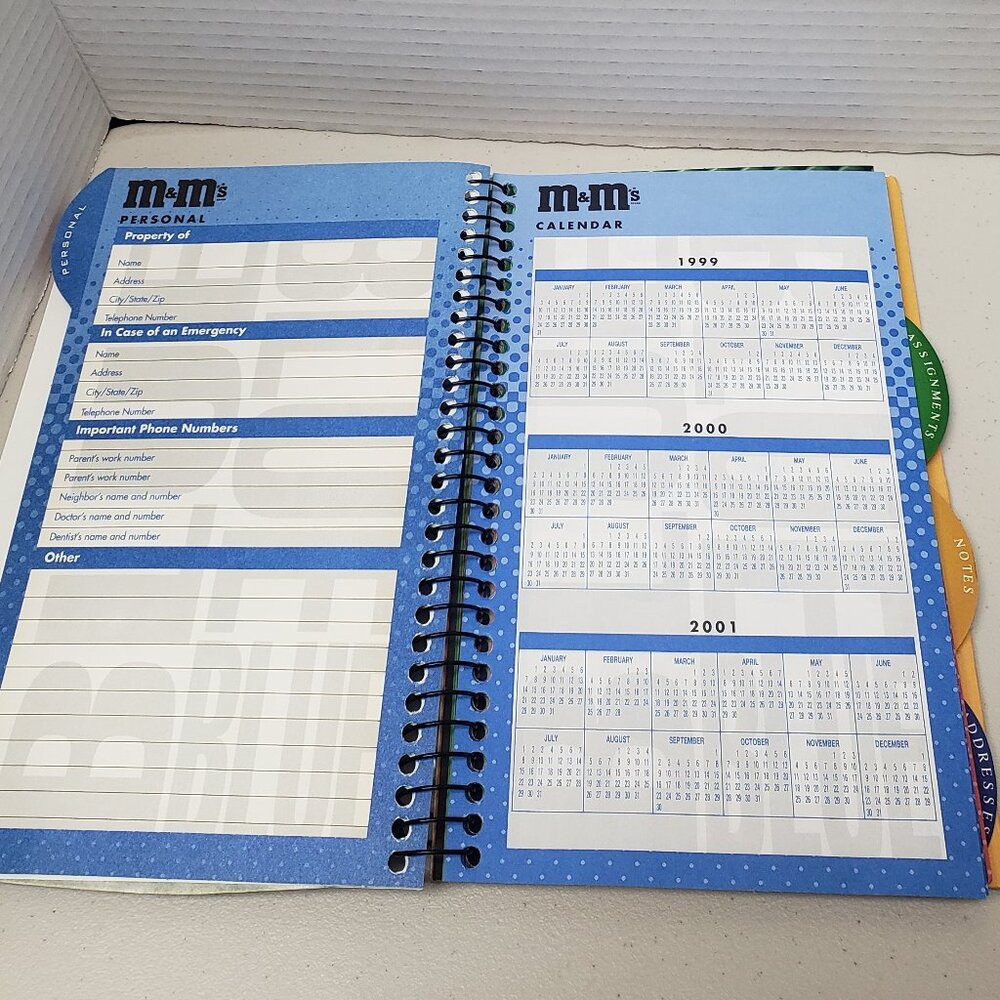 M&Ms Student Planners 1999 - Picture 5 of 11